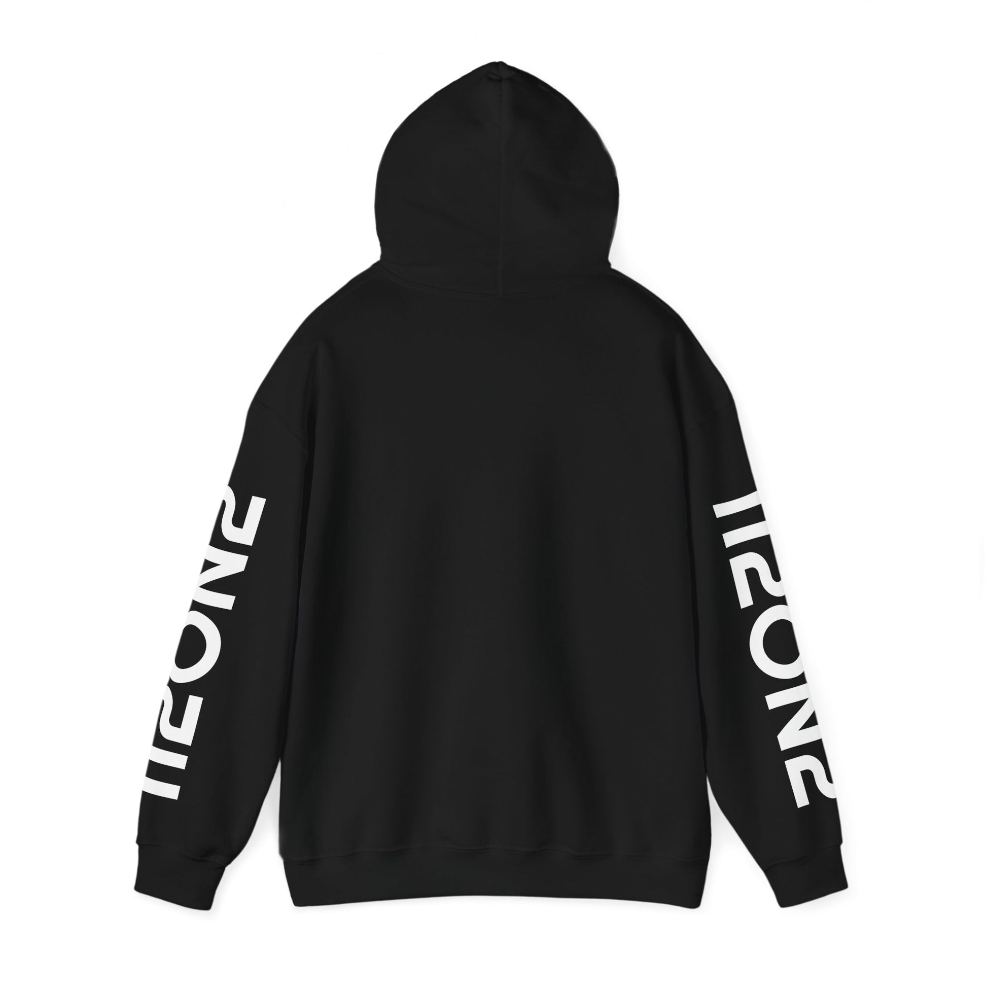 112on2 Branded Sleeves Hoodie - Black - 112ON2 SHOP