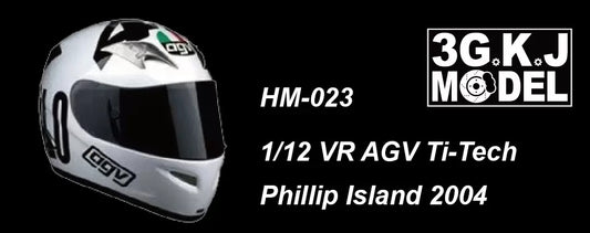 3GKJ MODEL - 1/12 MOTOGP Rossi Helmet Model AGV Ti-Tech Phillip Island 2004
