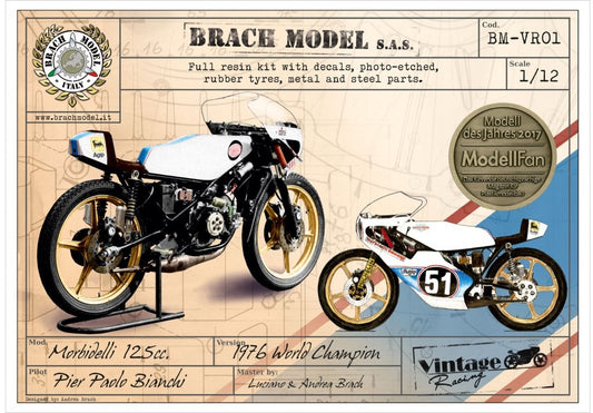 BRACH MODEL - BM-VR 01 1976 Morbidelli 125cc Pier Polo Bianchi WORLD CHAMPION