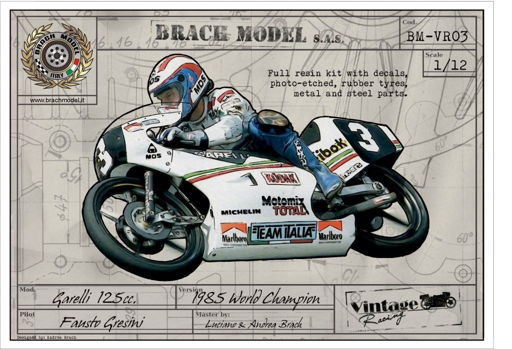 BRACH MODEL - BM-VR 03 1985 Garelli 125c Fausto Gresini
