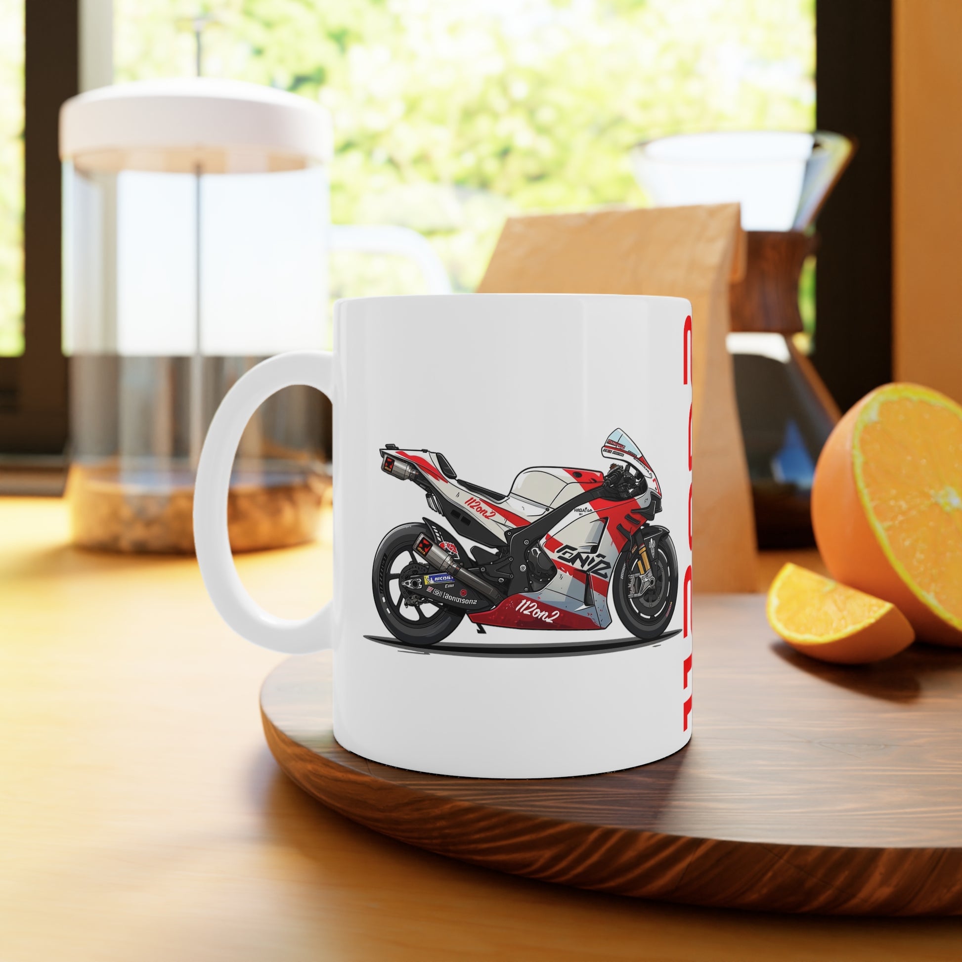 112on2 Cartoon Racing Motorcycle Mug V1 - 112ON2 SHOP