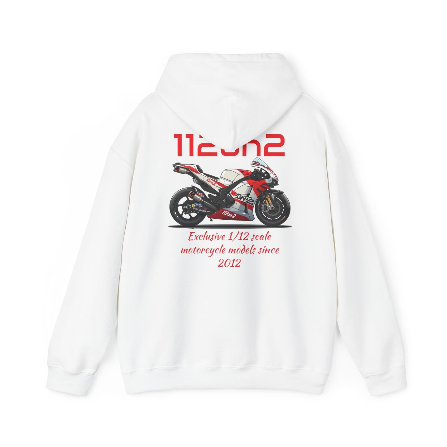 112on2 Hoodie Cartoon Racing Motorcycle Model V1